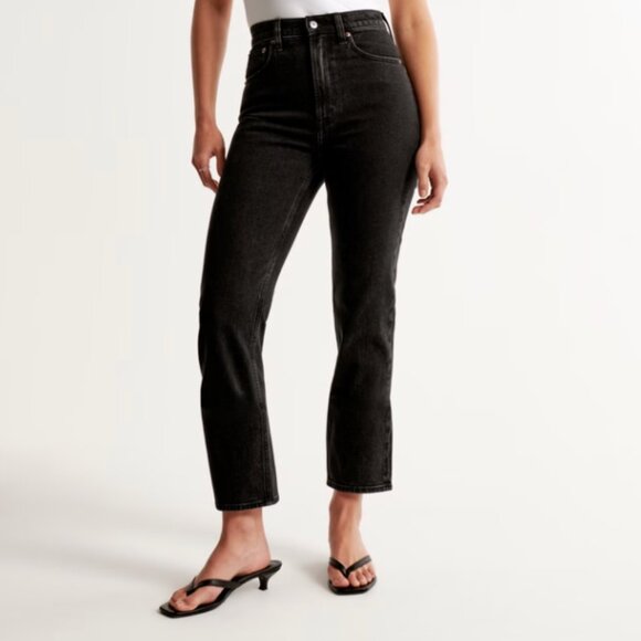 Abercrombie Fitch Ultra High Rise Ankle Straight Jean 26/2R - Picture 1 of 7